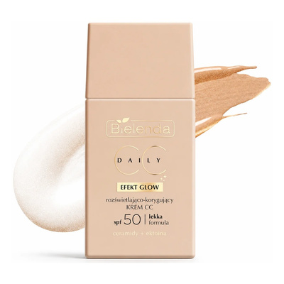 Bielenda Daily CC SPF 50 Rozświetlająco-Korygujący Krem CC z Efektem Blasku 40ml