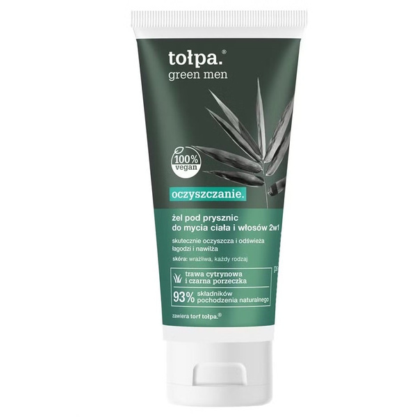 Tolpa Green Men Oczyszczający Żel pod prysznic 2w1 do ciała i włosów 200ml