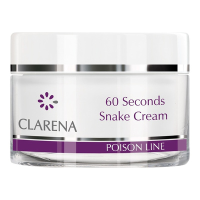 Clarena Poison Line 60 Seconds Przeciwzmarszczkowy Krem z Jadem Węża do Cery Dojrzałej 50ml