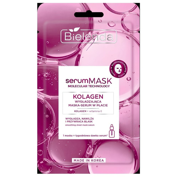 Bielenda Collagen Wygładzająca Maska-Płatek Serum 1pc