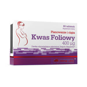 Olimp Kwas Foliowy 400ug dla Kobiet Planujących Ciążę 60 Tabletek