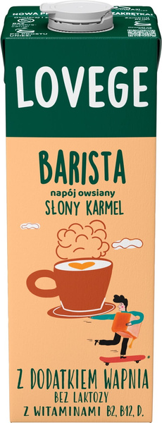 Sante Lovege Barista Napój Owsiany Słony Karmel 1l Best Before 26.02.26