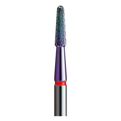 IQ Nails Frez do Paznokci z Węglika Wolframu Zaokrąglony Stożek Drobne Nacięcie Poprzeczne 2,3mm Powłoka KMN 198XF HP.023 1 Sztuka