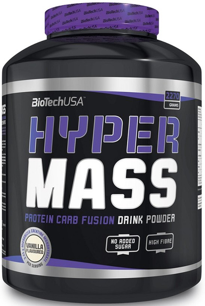 BioTechUSA Hyper Mass Czekoladowy Gainer na Masę z Kreatyną na Wzrost Masy Mięśniowej 2270g