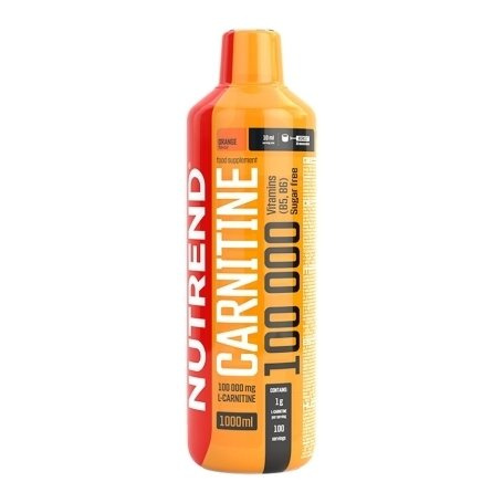 Nutrend Carnitine 100 000 Suplement z L-Karnityną w Płynie na Metabolizm Energetyczny i Zmniejszenie Zmęczenia 1000ml