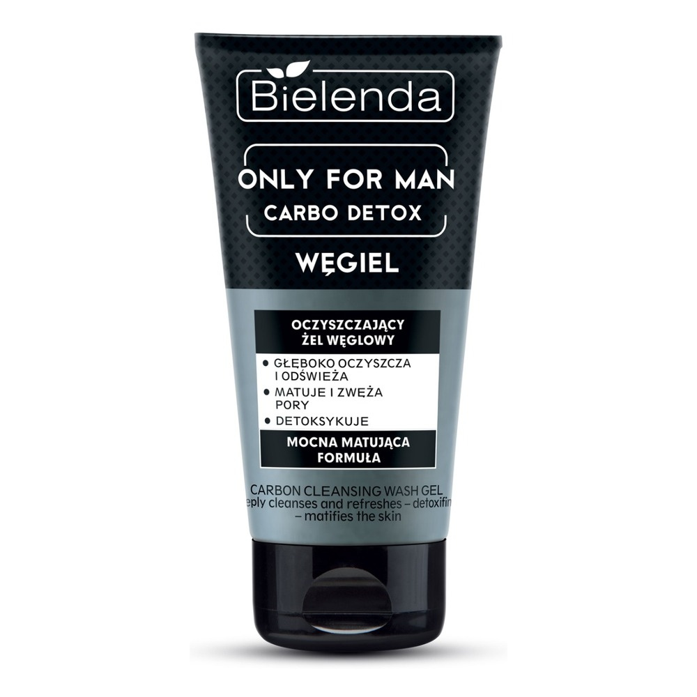 Bielenda Only for Men Carbo Detox Oczyszczająco Matujacy Żel Węglowy do Twarzy 150g