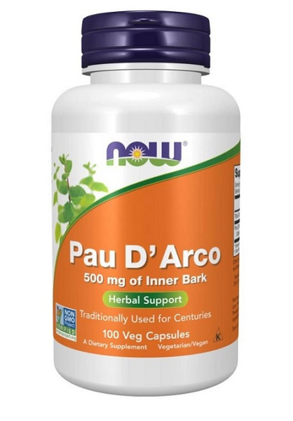NOW Foods Pau D’Arco La Pacho 500mg 100 Kapsułek