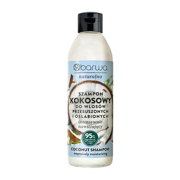 Barwa Naturalna Intensywnie Nawilżający Szampon Kokosowy 300ml