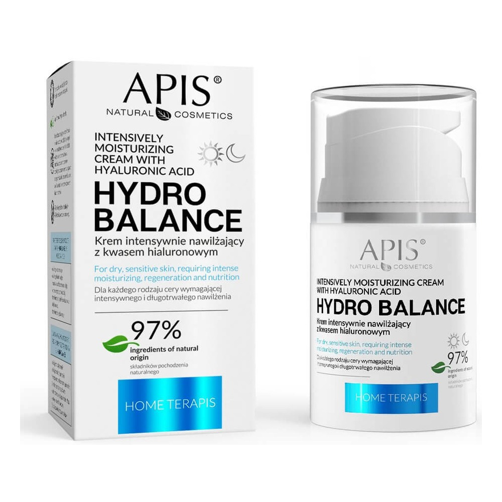 Apis Hydro Balance Home TerApis Intensywnie Nawilżający Krem z Kwasem Hialuronowym 50ml