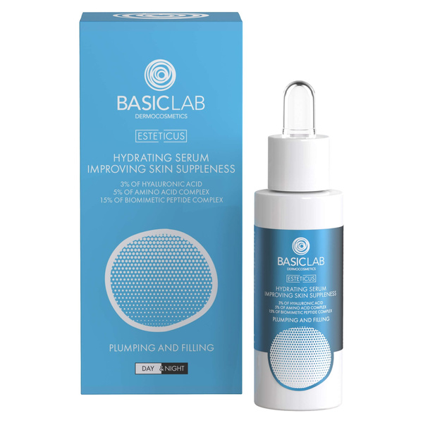 BasicLab Esteticus Nawilżające Serum 3% Kwas Hialuronowy 30ml