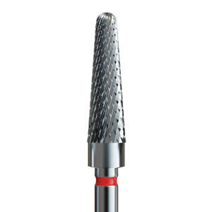 IQ Nails Frez do Paznokci z Węglika Wolframu Kształt Stożka Drobne Nacięcie 4mm do Manicure i Pedicure 201.140.040 1 Sztuka