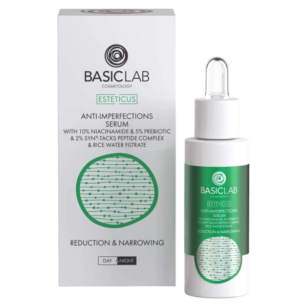 BasicLab Serum Zmniejszające Niedoskonałości z Niacynamidem 10% 30ml