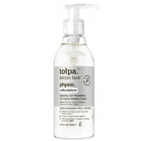 Tolpa Dermo Face Physio Mikrobiom Micelarny żel do mycia twarzy i oczu 195ml