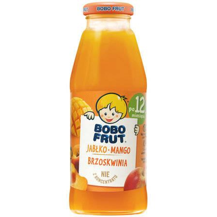 Bobo Frut Nektar Owocowy Jabłko Mango Brzoskwinia dla Niemowląt po 12 Miesiącu 300ml