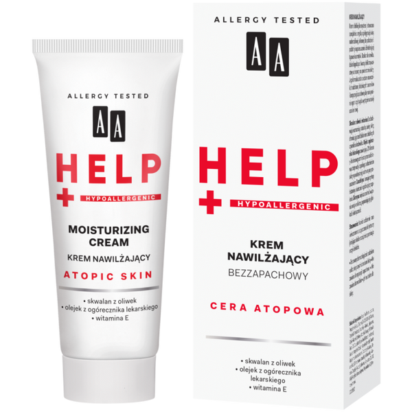 AA Help Nawilżający Krem do Cery Atopowej Suchej i Wrażliwej z Witaminą E 50ml