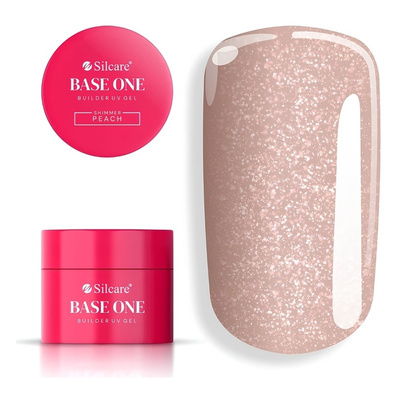 Silcare Base One żel budujący UV/LED Shimmer Peach 15g