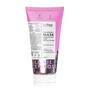 So!Flow Maska Koloryzująca Różowe Refleksy do Włosów Blond 200ml