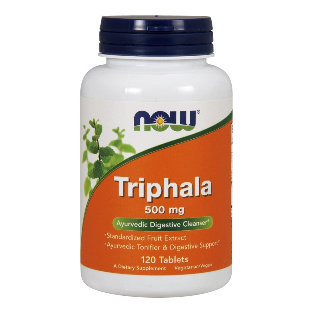 Now Foods Triphala 500mg Wspomaga Układ Pokarmowy 120 Tabletek