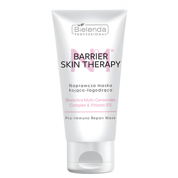 Bielenda Professional Barrier Skin Therapy Naprawcza Maska Kojąco-Łagodząca z Kompleksem Multi-Ceramidowym & Witaminą B12 150ml