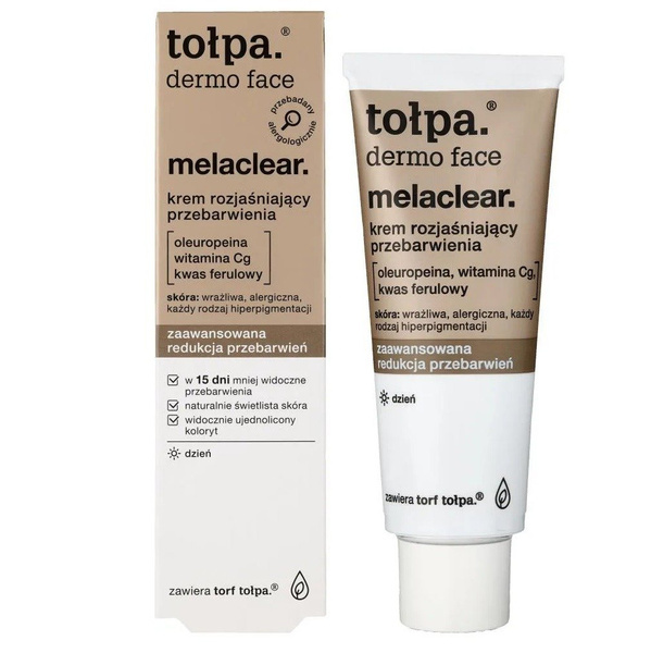 Tolpa Dermo Face Melaclear Rozjaśniający krem na noc redukujący przebarwienia 40ml