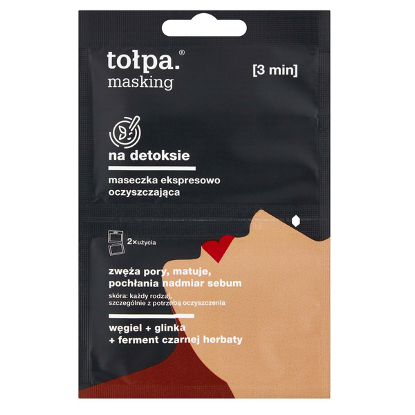 Tolpa Masking On Detox Maska Oczyszczająco-Detoksykująca 2x5ml