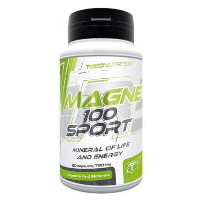 Trec Nutrition Magne 100 Sport - Kompleks 4 form magnezu z wit. B6 60 kaps.
