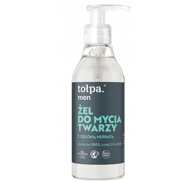 Tołpa Men Delikatny Żel do Mycia Twarzy z Zieloną Herbatą 195ml