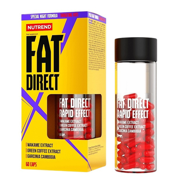 Nutrend Fat Direct Nocny Spalacz Tłuszczu bez Stymulantów na Redukcję Tłuszczu podczas Snu 60 Kapsułek