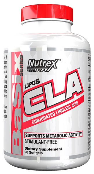Nutrex Lipo-6 CLA Sprzężony Kwas Linolowy bez Stymulantów na Redukcję Tkanki Tłuszczowej 90 Kapsułek Miękkich