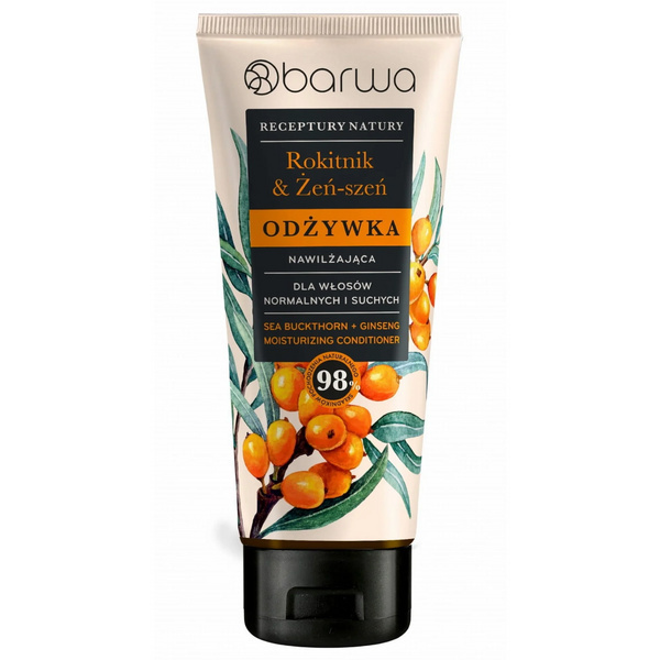 Barwa Receptury Natury Nawilżająca Odżywka Rokitnik i Żeń-Szeń 200ml