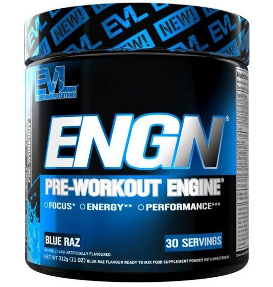 EVLution Nutrition ENGN Przedtreningówka w Proszku na Energię i Skupienie 312g