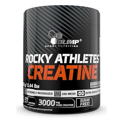 Olimp Nutrition Rocky Athletes Creatine Monohydrat Kreatyny z Magnezem i Witaminą B6 na Wydajność 200g