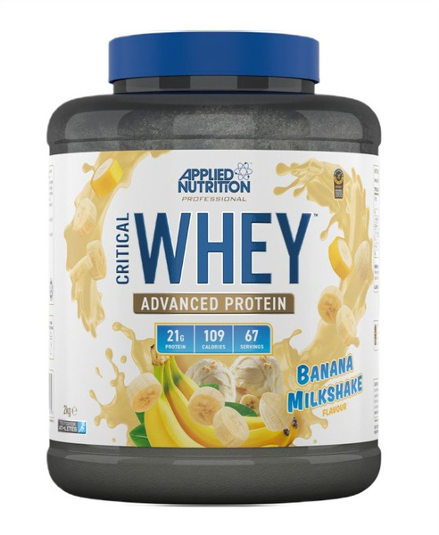 Applied Nutrition Critical Whey Białko Koktajl Bananowy na Wzrost i Regenerację Mięśni 2000g