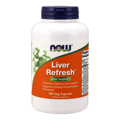 NOW Foods Liver Refresh Suplement na Zdrowie Wątroby i Detoksykację 180 Kapsułek