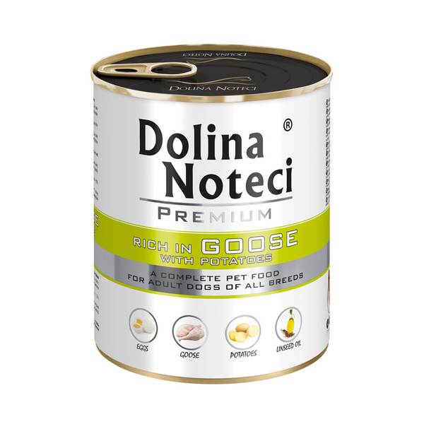 Dolina Noteci Premium Mokra Karma Gęś z Ziemniakami dla Dorosłych Psów Wszystkich Ras 800g