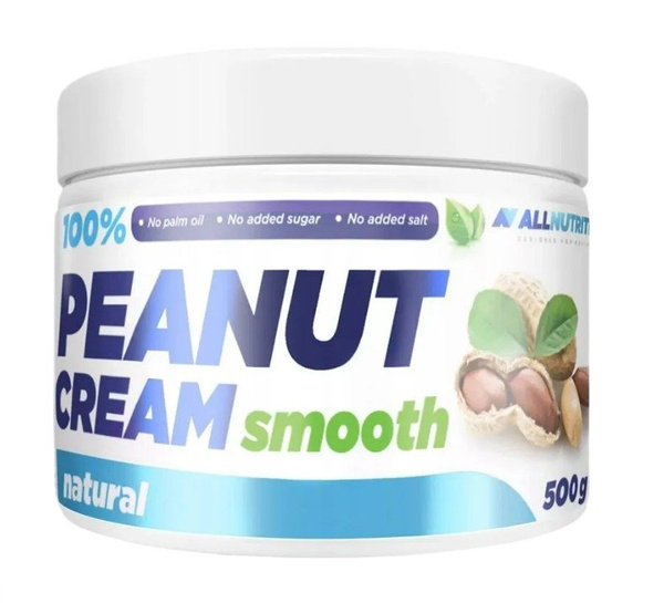 Allnutrition 100% Krem Orzechowy Gładki Naturalny Krem z Orzechów 500g