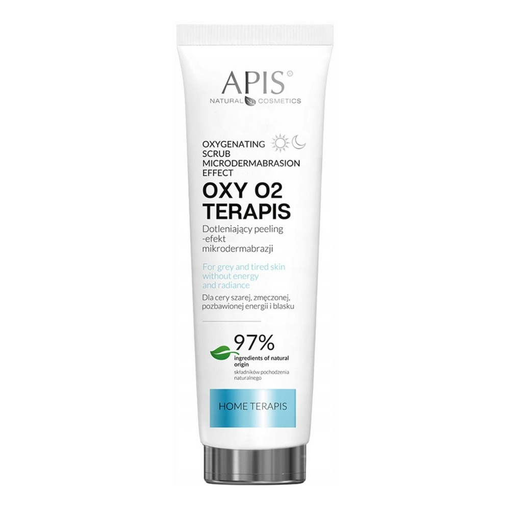 Apis Professional Oxy O2 Therapies Dotleniający Peeling z Efektem Mikrodermabrazji dla Cery Szarej i Zmęczonej 100ml