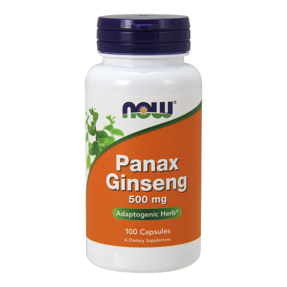 Now Foods Panax Ginseng 500mg Żeń-Szeń Koreański Wzmacnia Organizm 100 Kapsułek