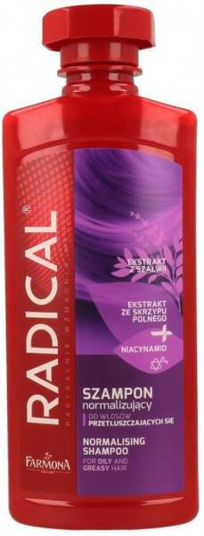 Radical Normalizujący Szampon do Przetłuszczających Się Włosów 400ml