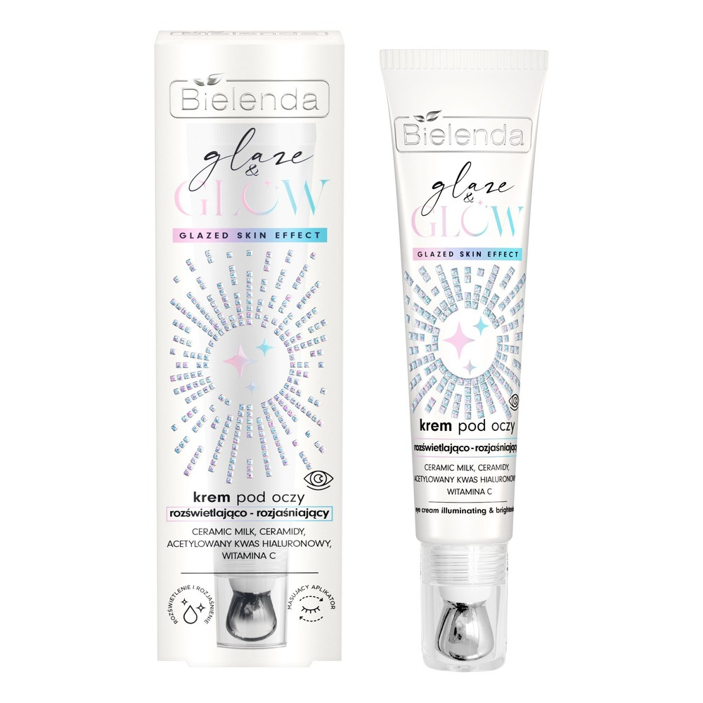 Bielenda Glaze & Glow Rozświetlająco-Rozjaśniający Krem pod Oczy 15ml