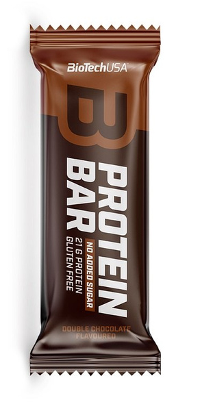 BioTechUSA Baton Białkowy Podwójna Czekolada Wysokobiałkowa Przekąska 16x70g