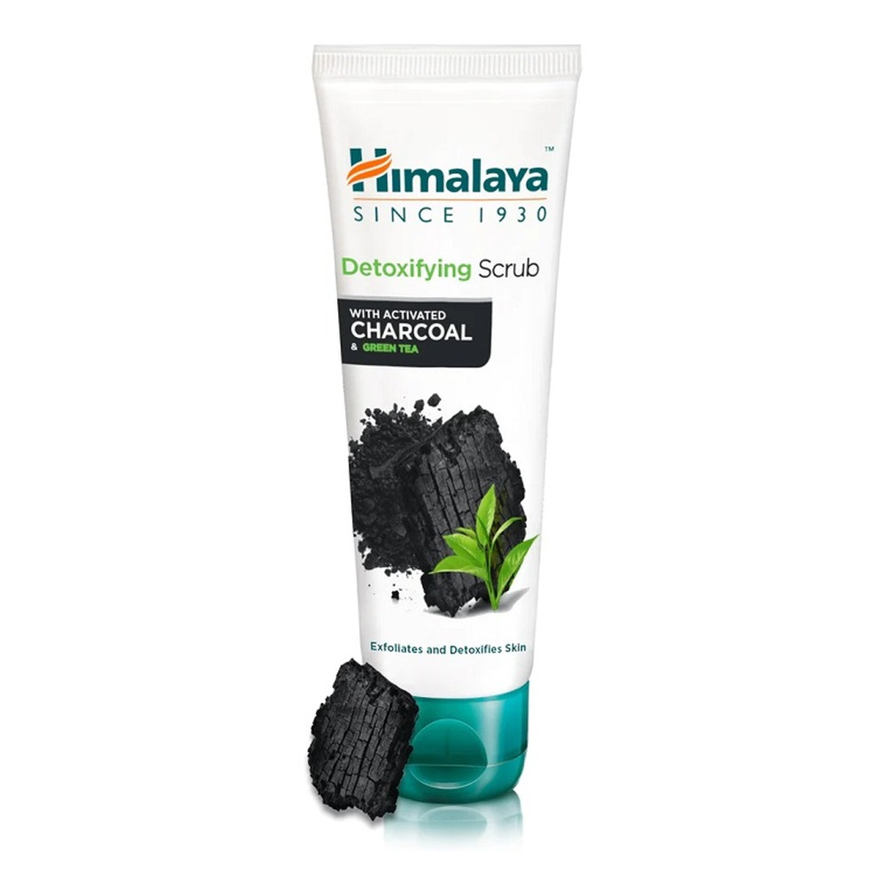 Himalaya Scrub with Activated Charcoal & Green Tea Detoksykacyjny Peeling Węglowy dla Skóry Normalnej i Tłustej 75ml