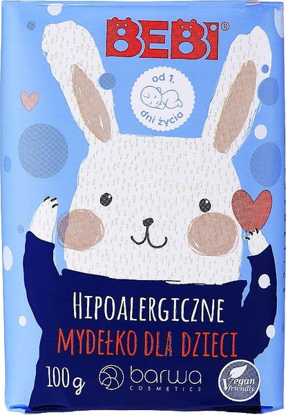 Barwa Bebi Delikatne Naturalne Mydełko Hipoalergiczne dla Niemowląt 100g
