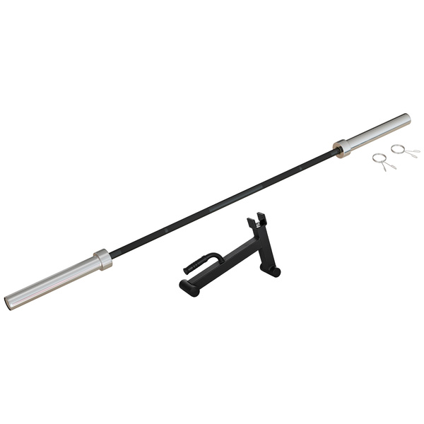 SPORTNOW 210cm Barbell Set, Barbell Bar for 5cm Weight Plates for Loading 200kg Weight Plates, for Home Gym Weight Training