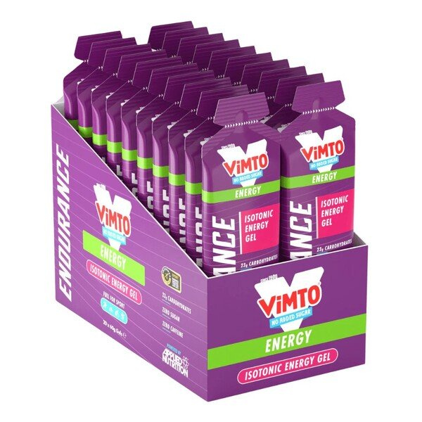Applied Nutrition Endurance Velocity-Fuel Energy Żel Energetyczny Izotoniczny Vimto na Wytrzymałość 20 x 60g