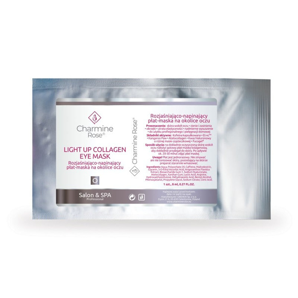 Charmine Rose Professional Rozjaśniająco-Napinająca Płat-Maska na Okolice Oczu 8ml