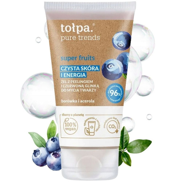 Tołpa Super Fruits Peelingujący Żel do Mycia Twarzy 150ml