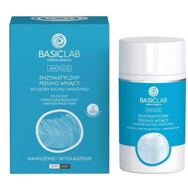 BasicLab Micellis Enzymatyczny Peeling Oczyszczający do Skóry Suchej 35g