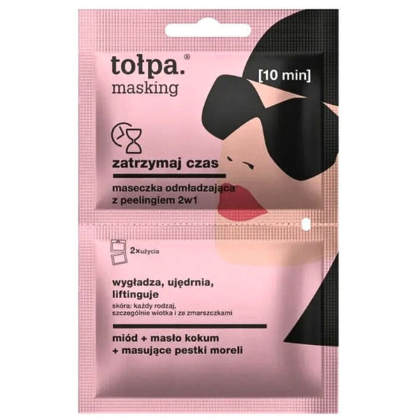 Tolpa Stop Time Odmładzająca Maseczka z Peelingiem 2w1 2x5ml
