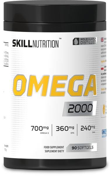 Skill Nutrition Omega 2000 Wysoka Dawka Kwasów Omega 3 90 kapsułek